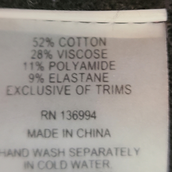 Theory Modern Donelly Wool Contrasy Lapel Trim Gray Blazer Jacket 2 Preowned - Picture 8 of 9